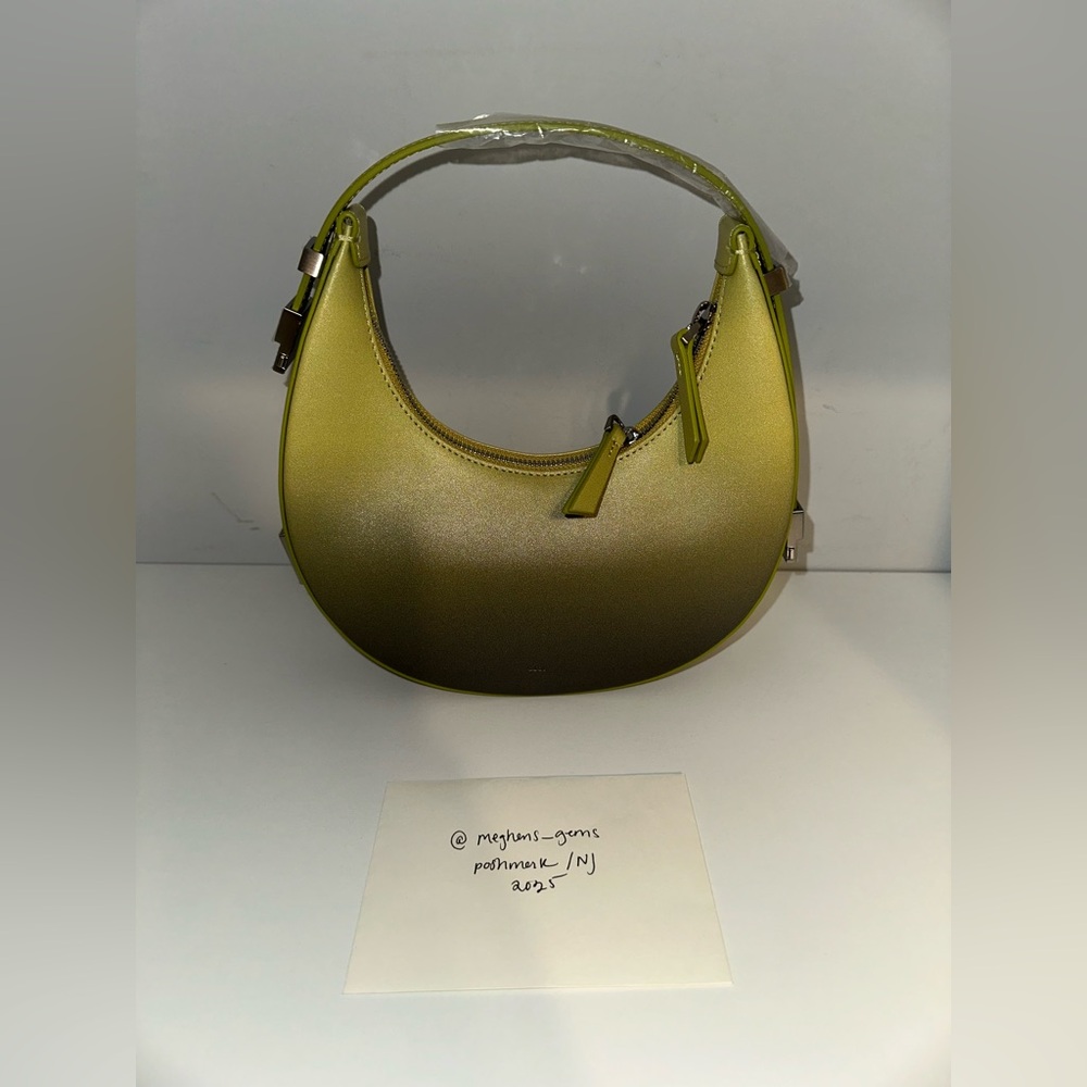 Leather Mini Bag | Olive Green & Black Ombré